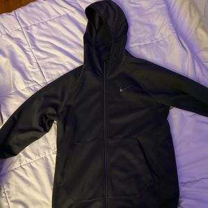 Black Nike zip up hoodie